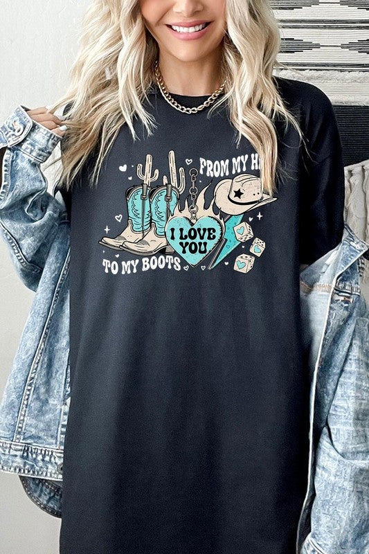 From My Hat to Boots Tee - Plus Size