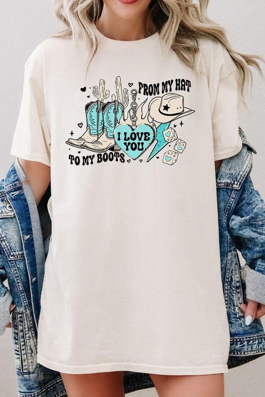 From My Hat to Boots Tee - Plus Size