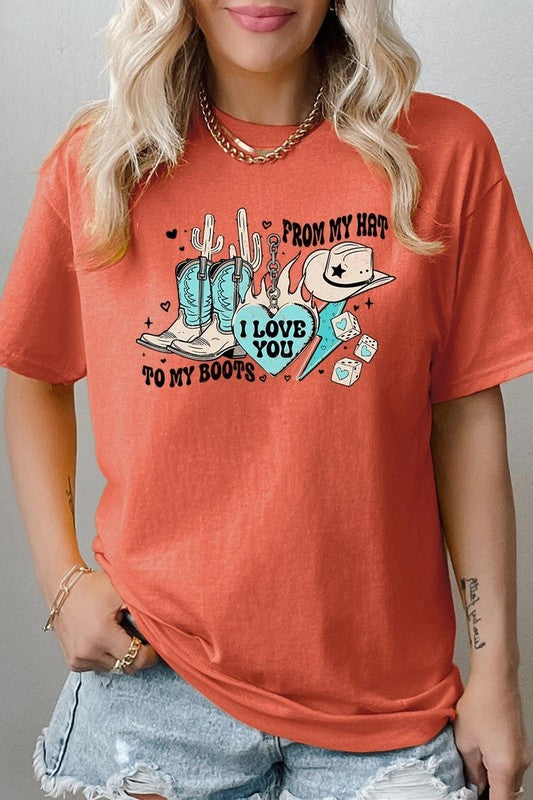 From My Hat to Boots Tee - Plus Size
