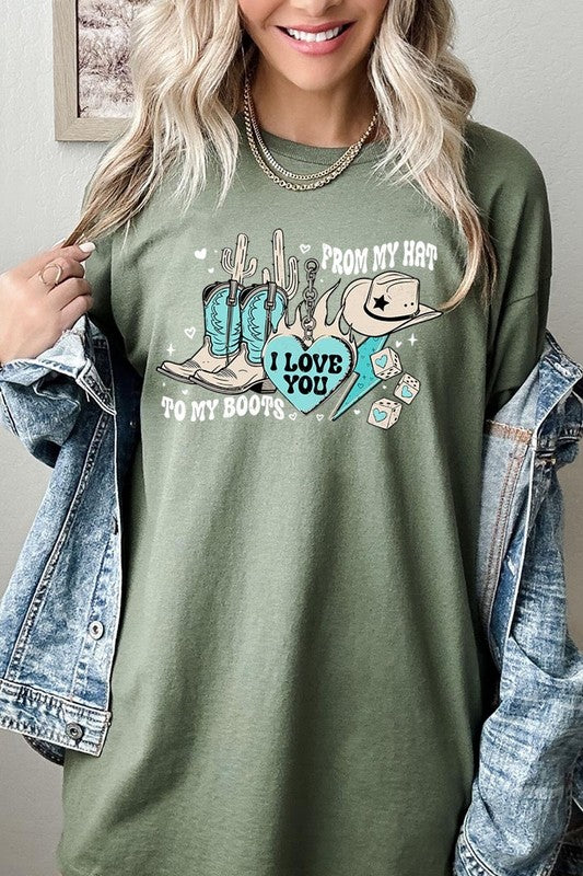 From My Hat to Boots Tee - Plus Size
