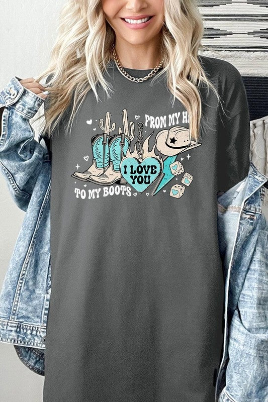 From My Hat to Boots Tee - Plus Size