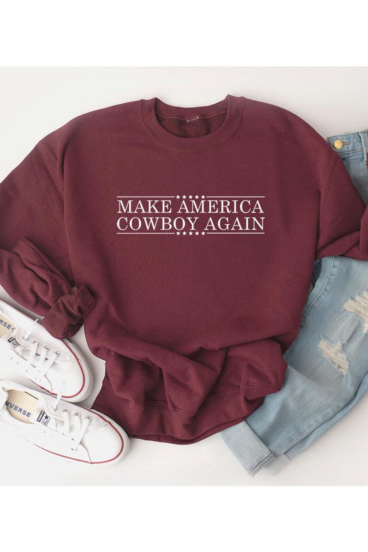 Make America Cowboy Again Crewneck Sweatshirt