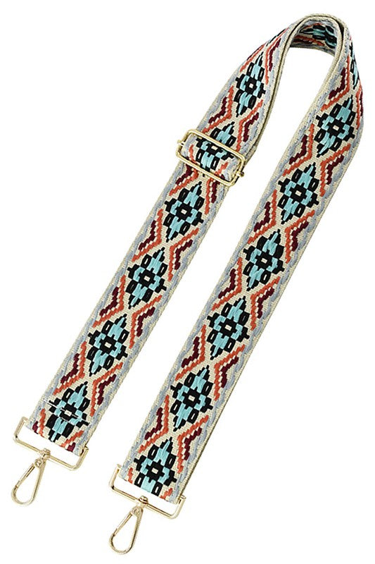 Aztec Tribal Pattern Crossbody Strap - Style 10
