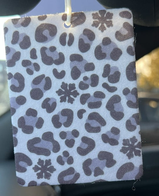 Leopard Snowflake Air Freshener