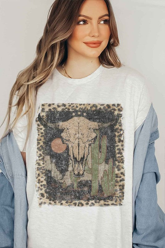 Desert Cattle Short Sleeve Tee - Plus Size