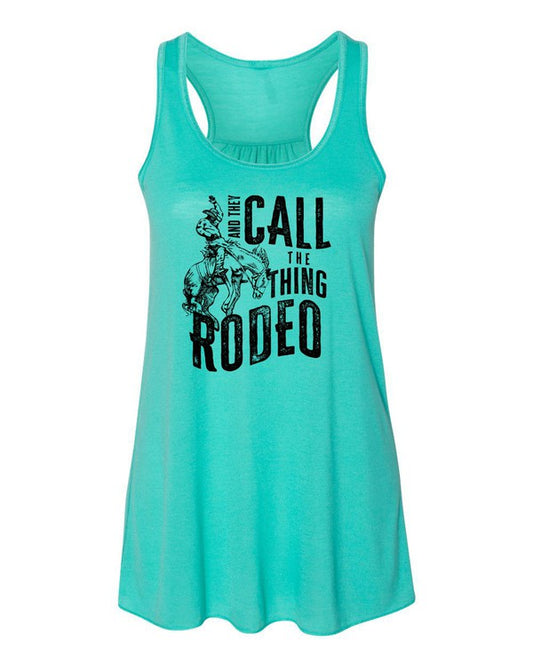 And They Call The Thing Rodeo Flowy Tank - Plus Size