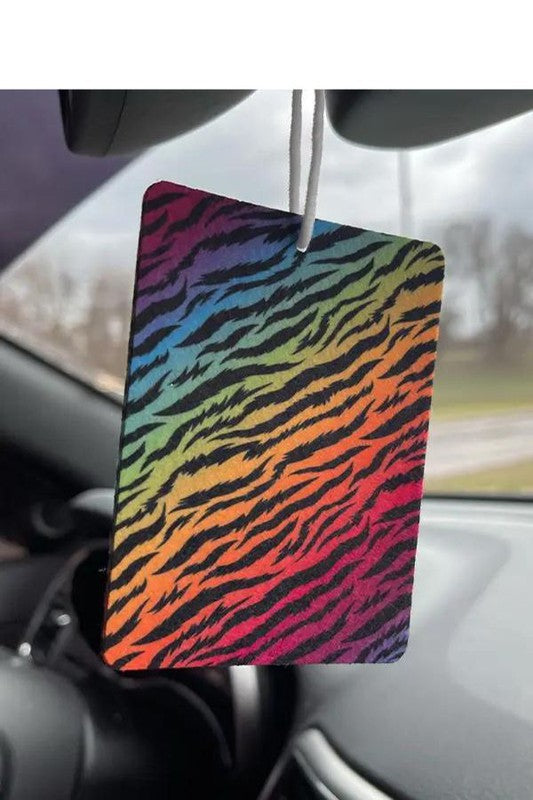 90's Rainbow Zebra Stripes Air Freshener