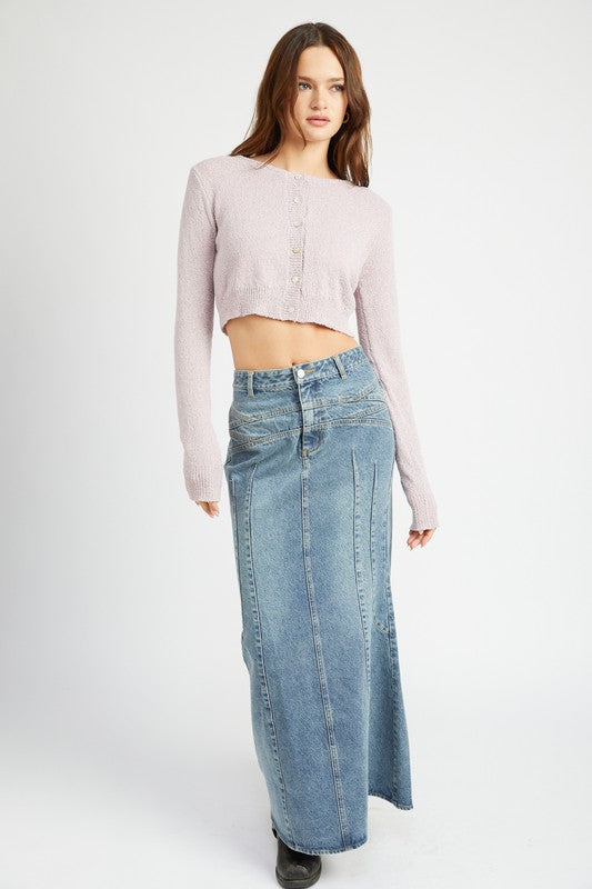 Denim Maxi Skirt