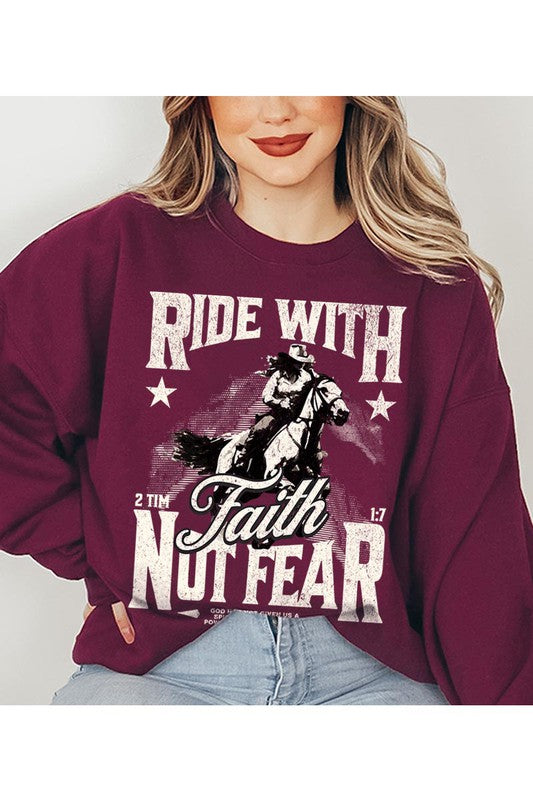 Ride with Faith Crewneck Sweatshirt