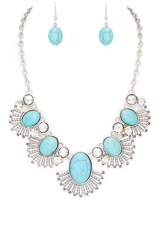 Western Statement Necklace Set