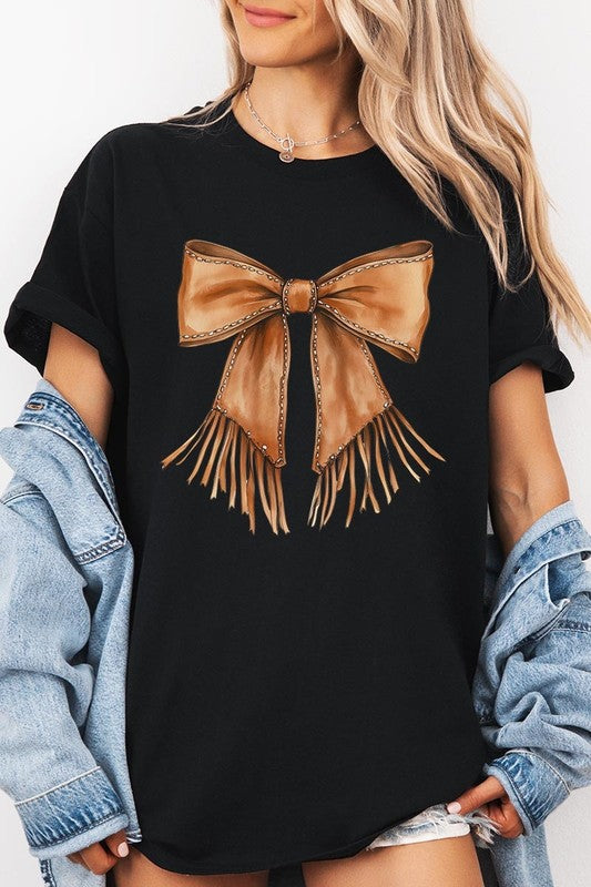 Western Bow Tee - Plus Size