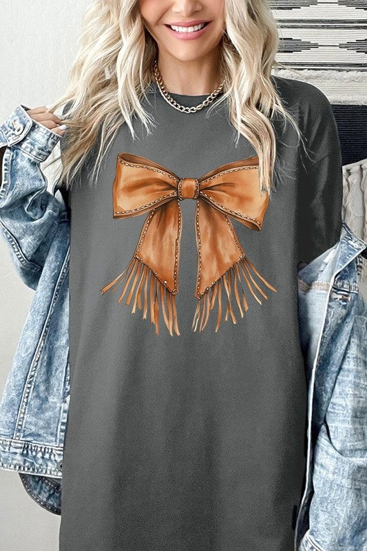 Western Bow Tee - Plus Size