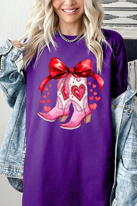 Valentine Boots Tee - Plus Size