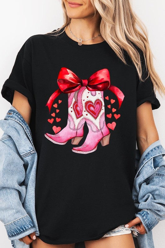 Valentine Boots Tee - Plus Size
