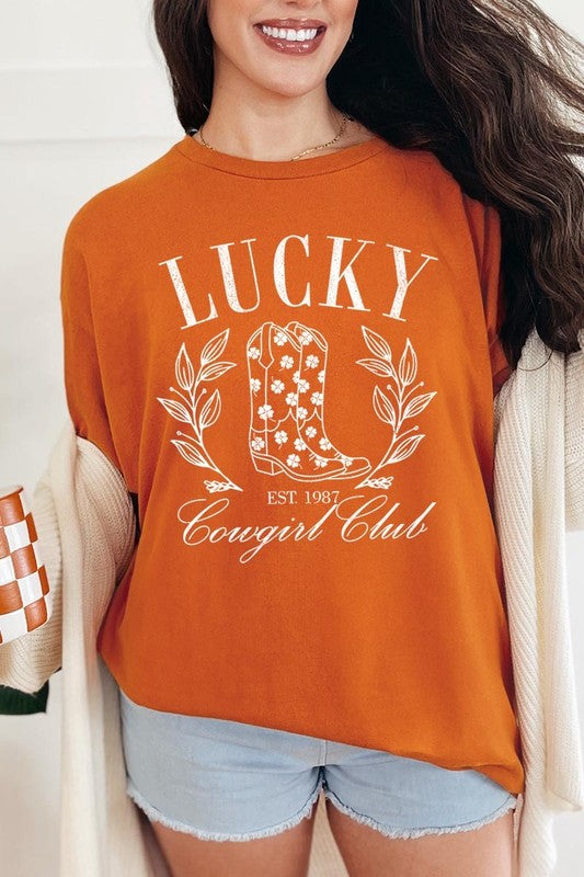 Lucky Cowgirl Tee - Plus Size