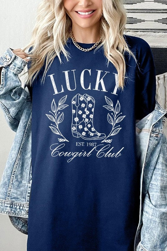 Lucky Cowgirl Tee - Plus Size