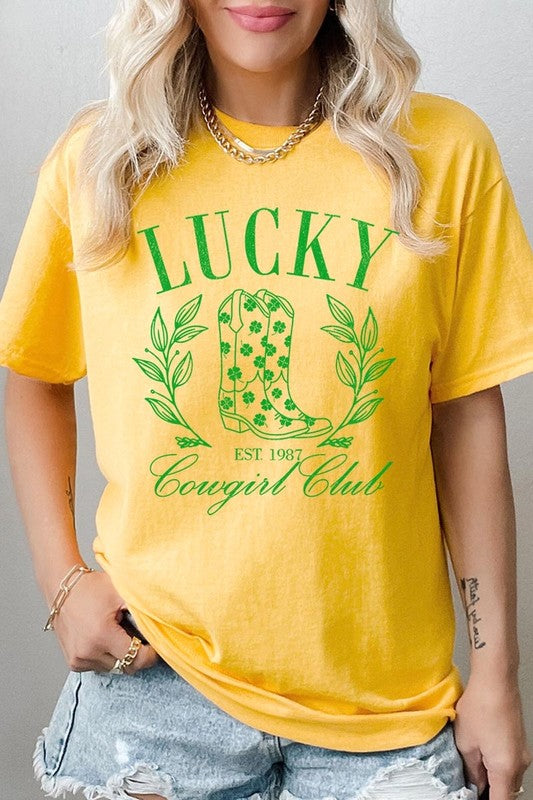 Lucky Cowgirl Tee - Plus Size