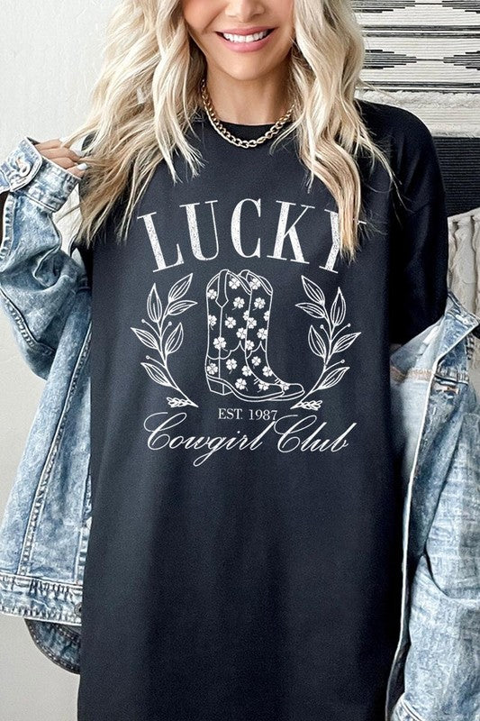 Lucky Cowgirl Tee - Plus Size