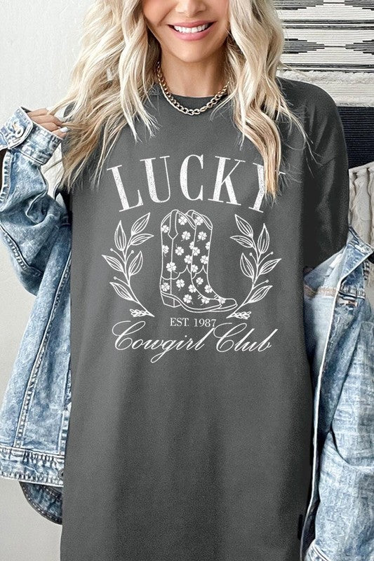 Lucky Cowgirl Tee - Plus Size