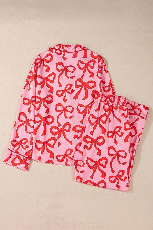Bow Print Pajama Set