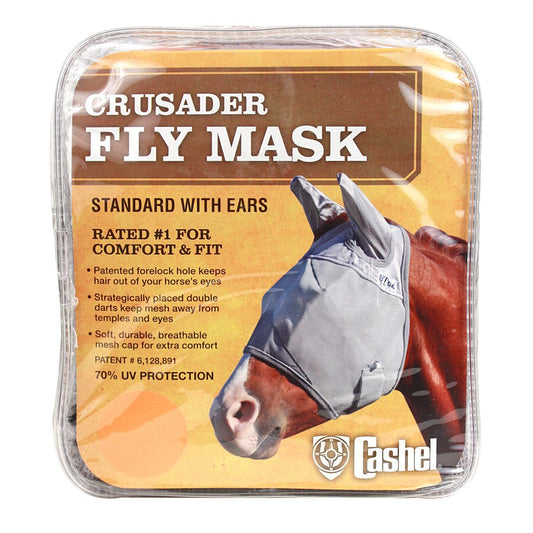 Crusader Standard Nose Fly Mask with Ears
