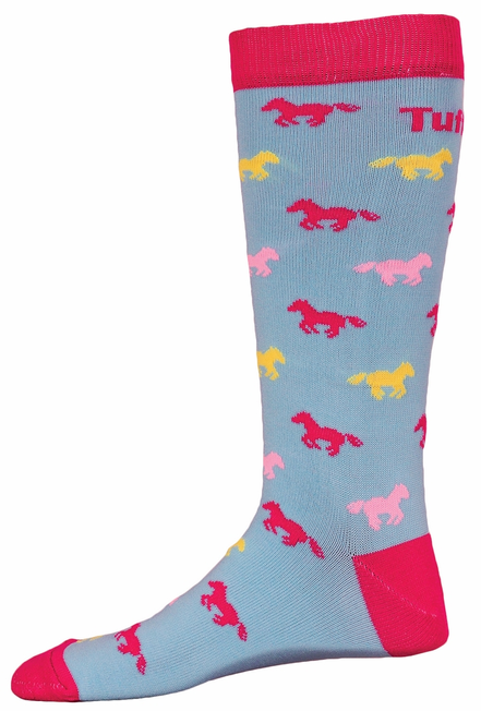 TuffRider Neon Pony Kids Socks