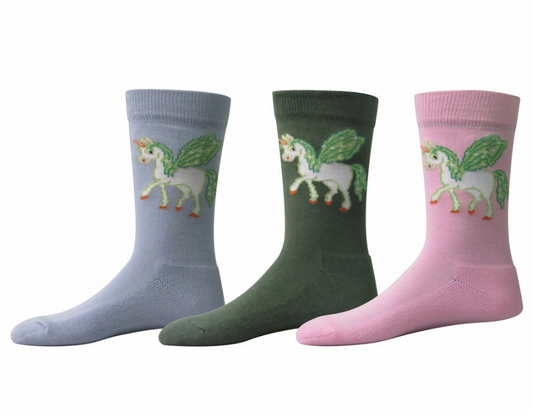 TuffRider Unicorn Kids Socks - 3 Pack
