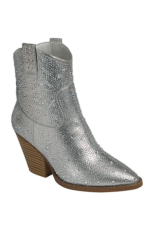 River Rhinestone Bootie