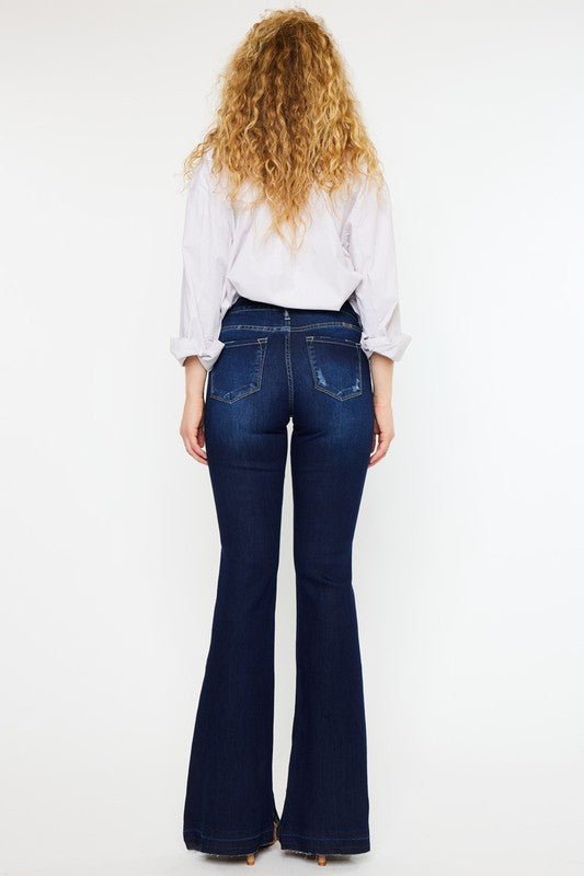 Mid Rise Trouser Hem Flare