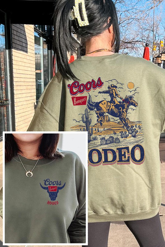 Coors Banquet Rodeo Crewneck Sweatshirt