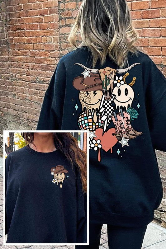 Disco Cowgirl Crewneck Sweatshirt