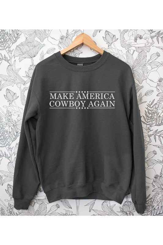 Make America Cowboy Again Crewneck Sweatshirt