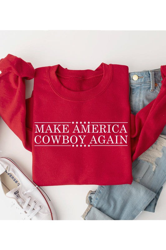 Make America Cowboy Again Crewneck Sweatshirt