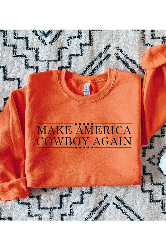 Make America Cowboy Again Crewneck Sweatshirt