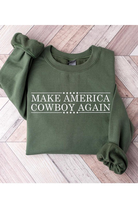 Make America Cowboy Again Crewneck Sweatshirt