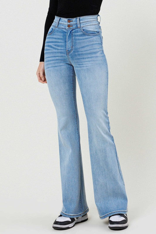 Plain Jane High-Waisted Flare Jean