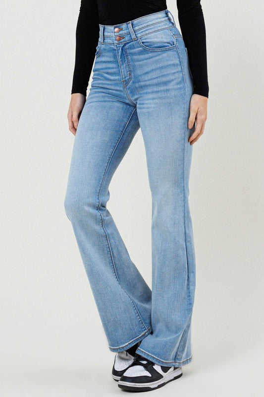 Plain Jane High-Waisted Flare Jean