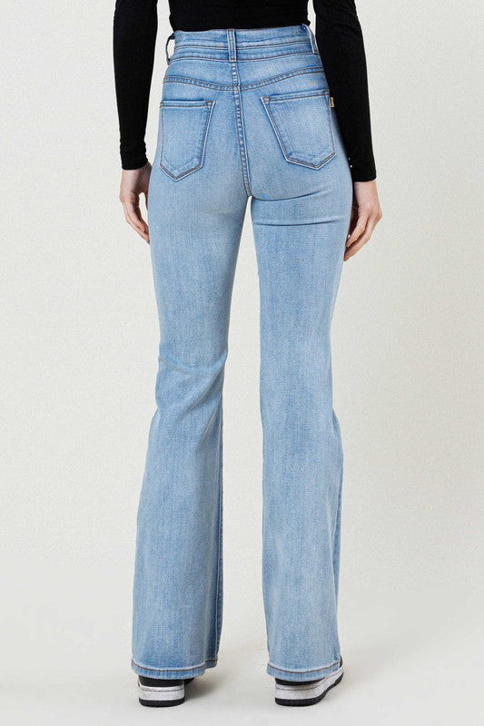 Plain Jane High-Waisted Flare Jean