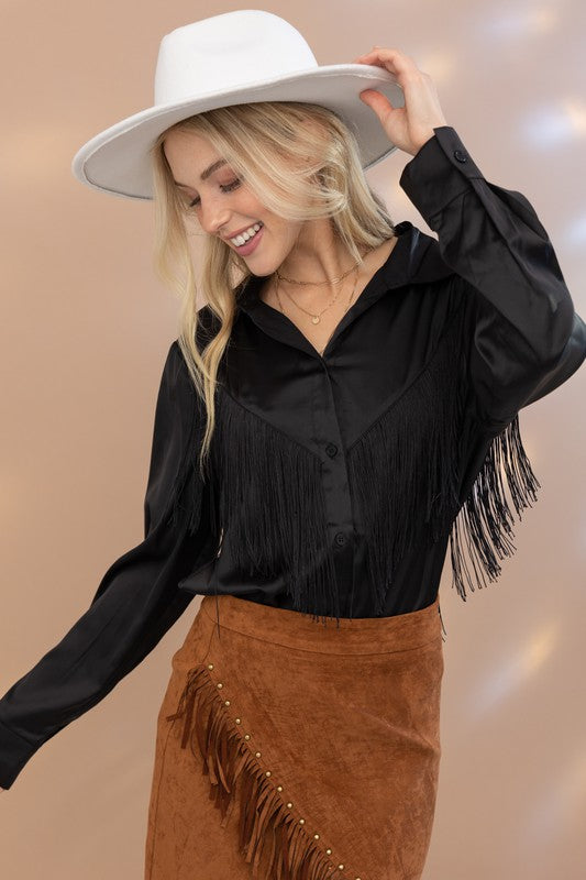 Cowgirl Barbie Fringe Top