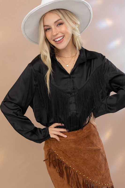 Cowgirl Barbie Fringe Top