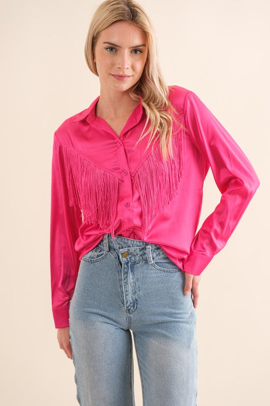 Cowgirl Barbie Fringe Top