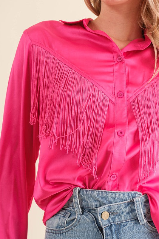 Cowgirl Barbie Fringe Top