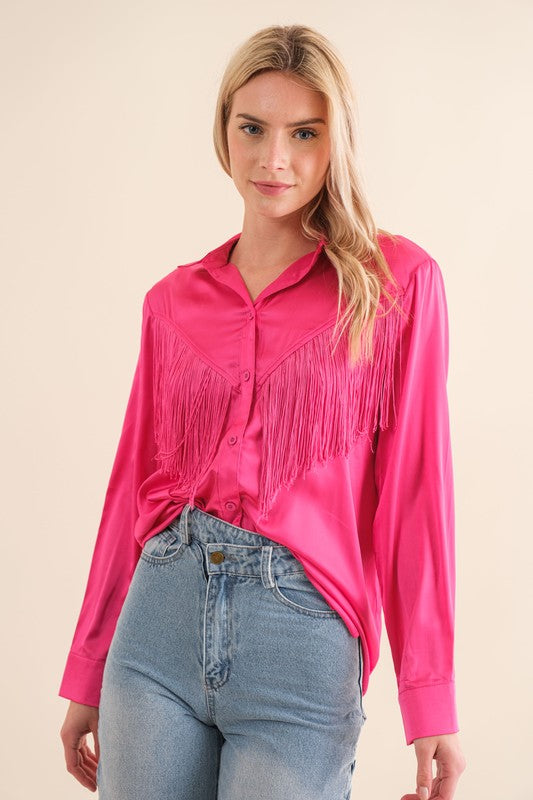 Cowgirl Barbie Fringe Top