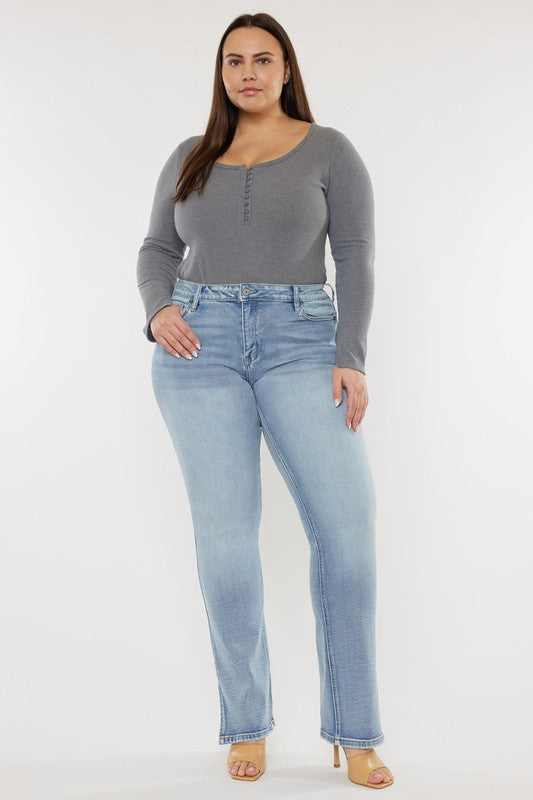 Y2K Mid Rise Bootcut Jean - Plus Size