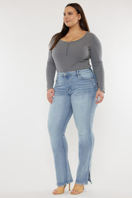 Y2K Mid Rise Bootcut Jean - Plus Size