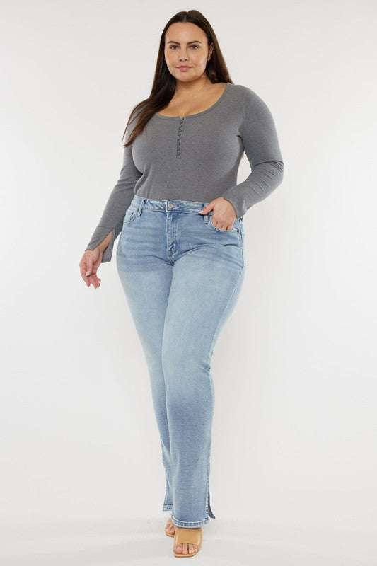 Y2K Mid Rise Bootcut Jean - Plus Size