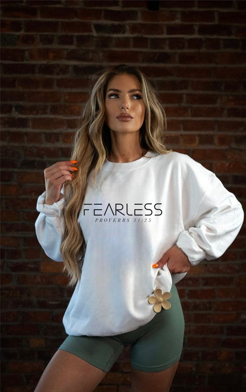 Fearless, Proverbs 31:25 Sweatshirt - Plus Size