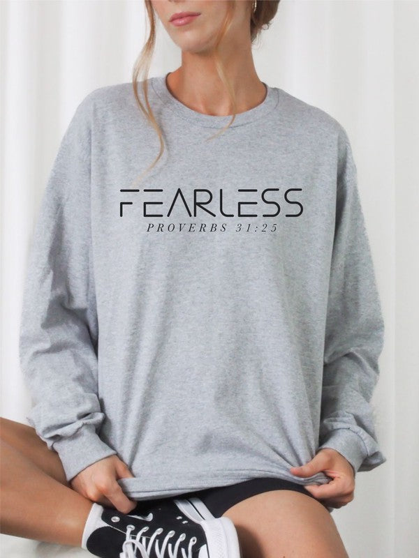 Fearless, Proverbs 31:25 Sweatshirt - Plus Size