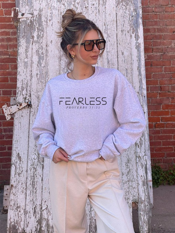 Fearless, Proverbs 31:25 Sweatshirt - Plus Size