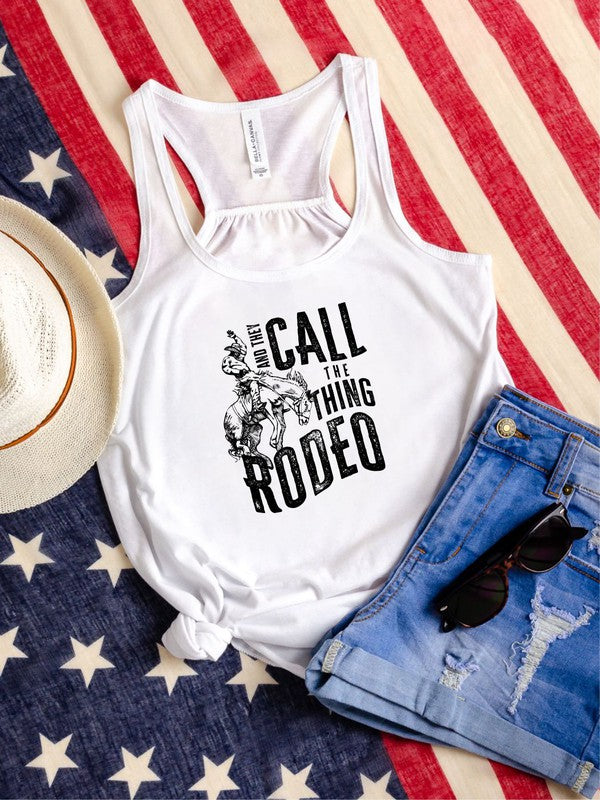 And They Call The Thing Rodeo Flowy Tank - Plus Size